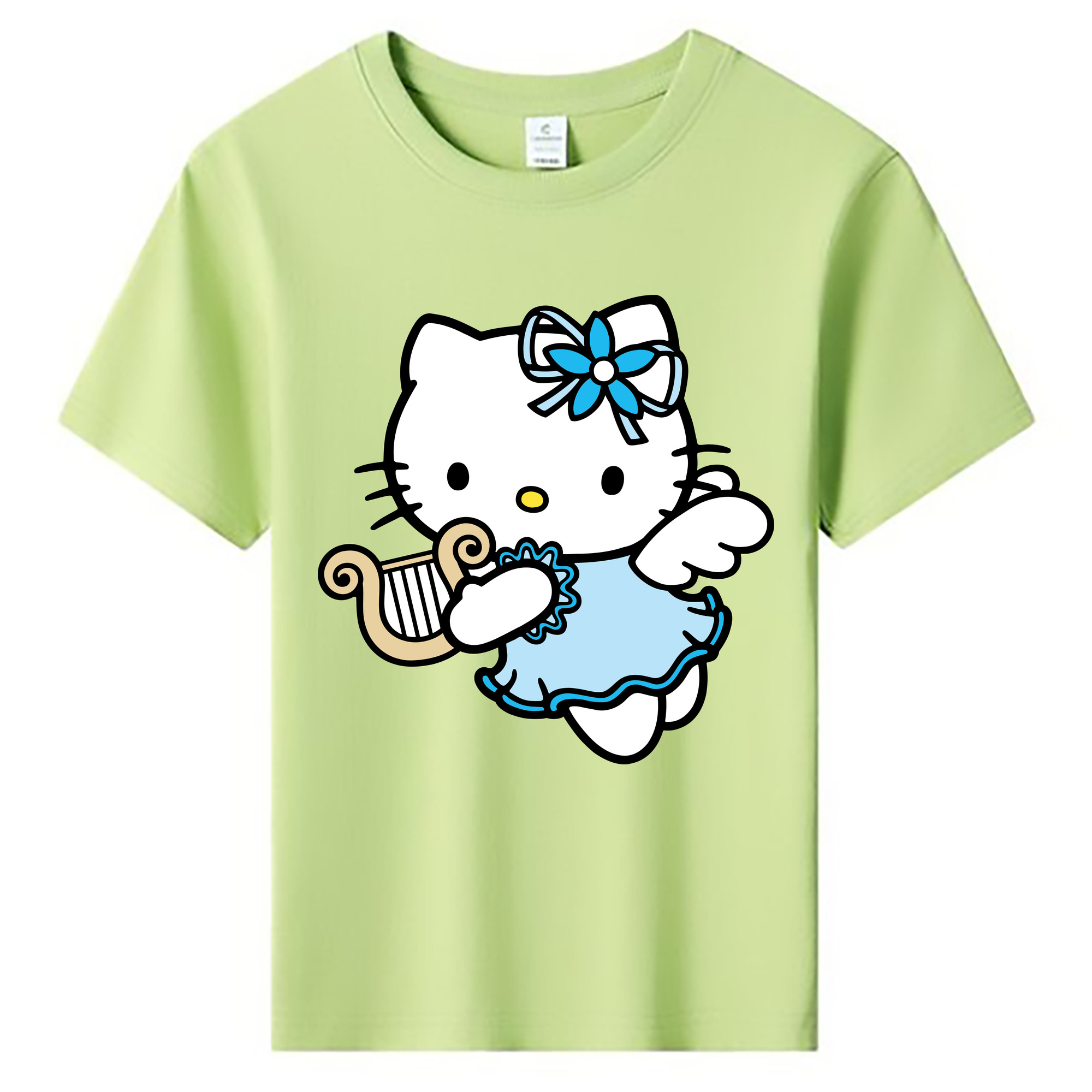 （画像用） Hello Kitty ハローキティ 綿100％キッズTシャツ（フロントプリント）